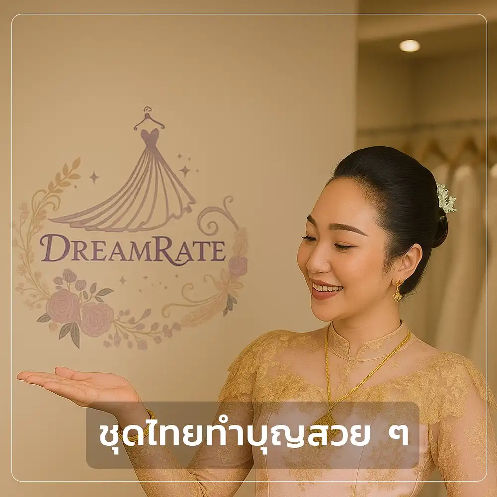 ชุดไทยทำบุญสวย ๆ